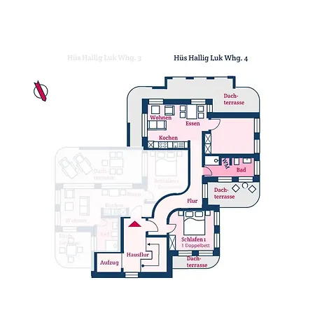 Apartman Hues Hallig Luk 4 *